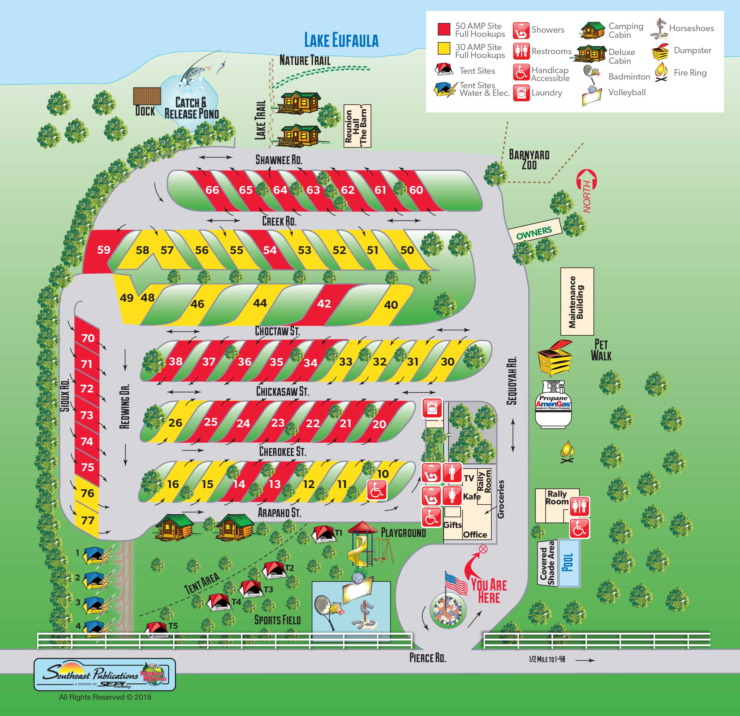 Campground Site Map