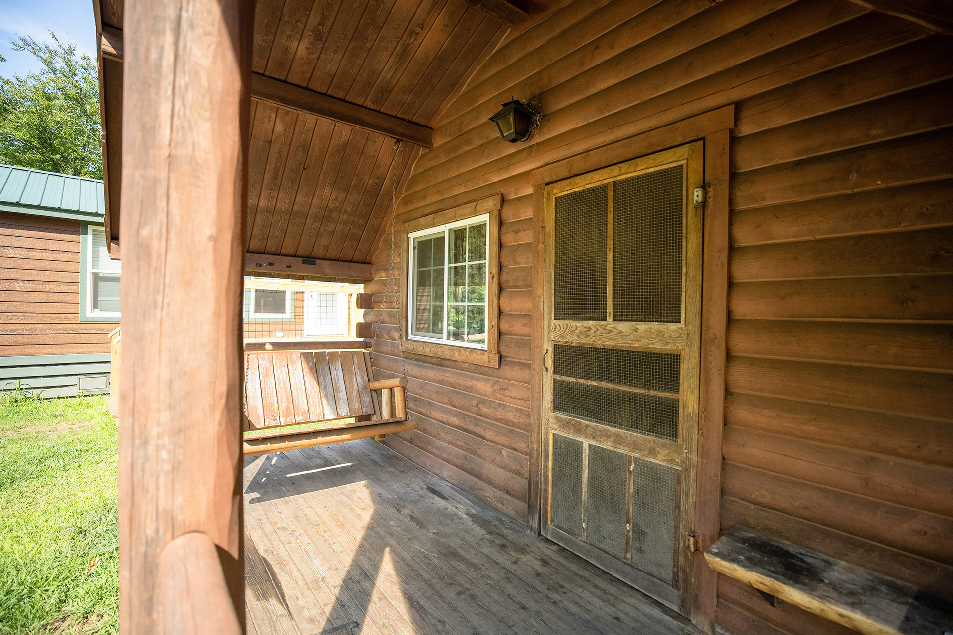 CC253 - Camping Cabin, 2 Room with Upgraded Deck on Creek