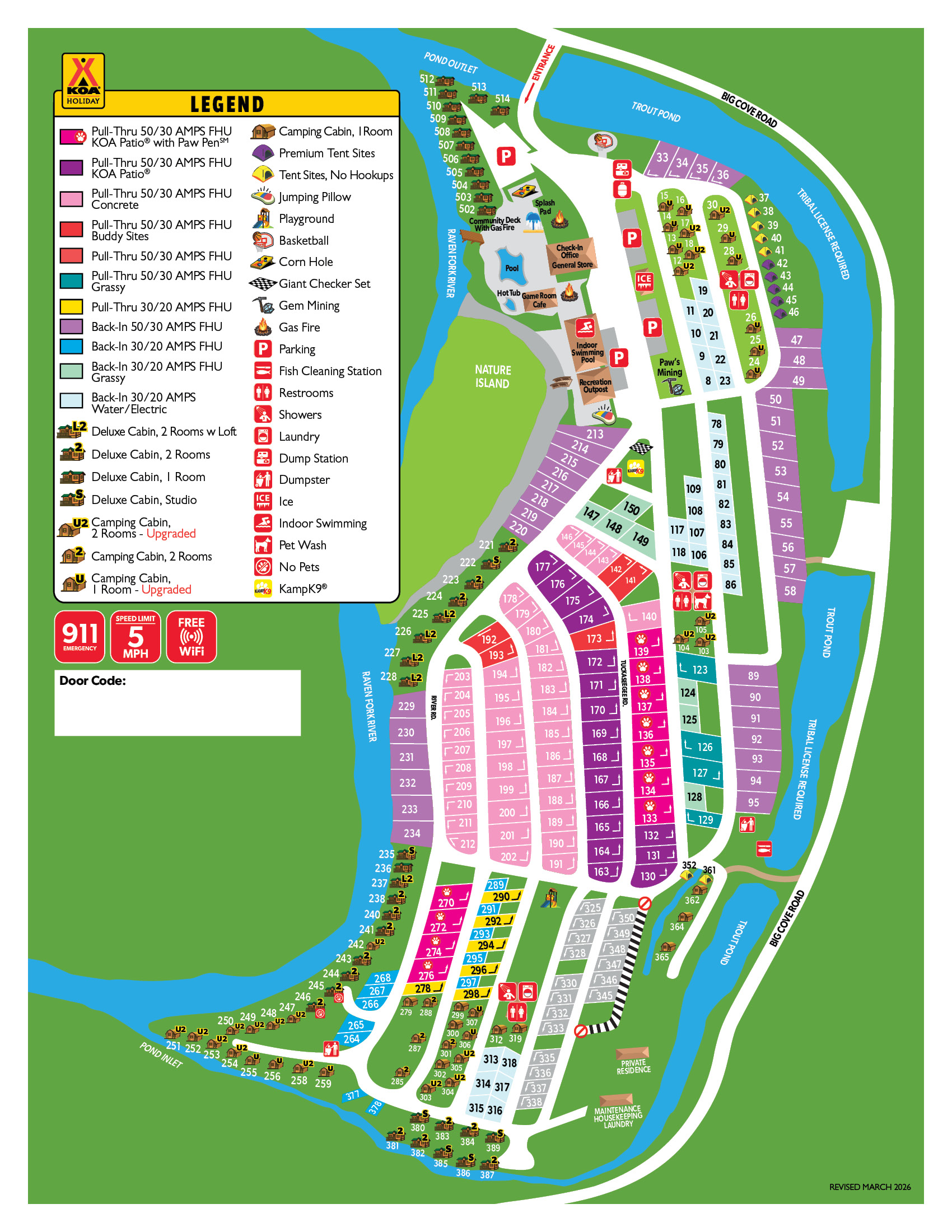 Campground Site Map