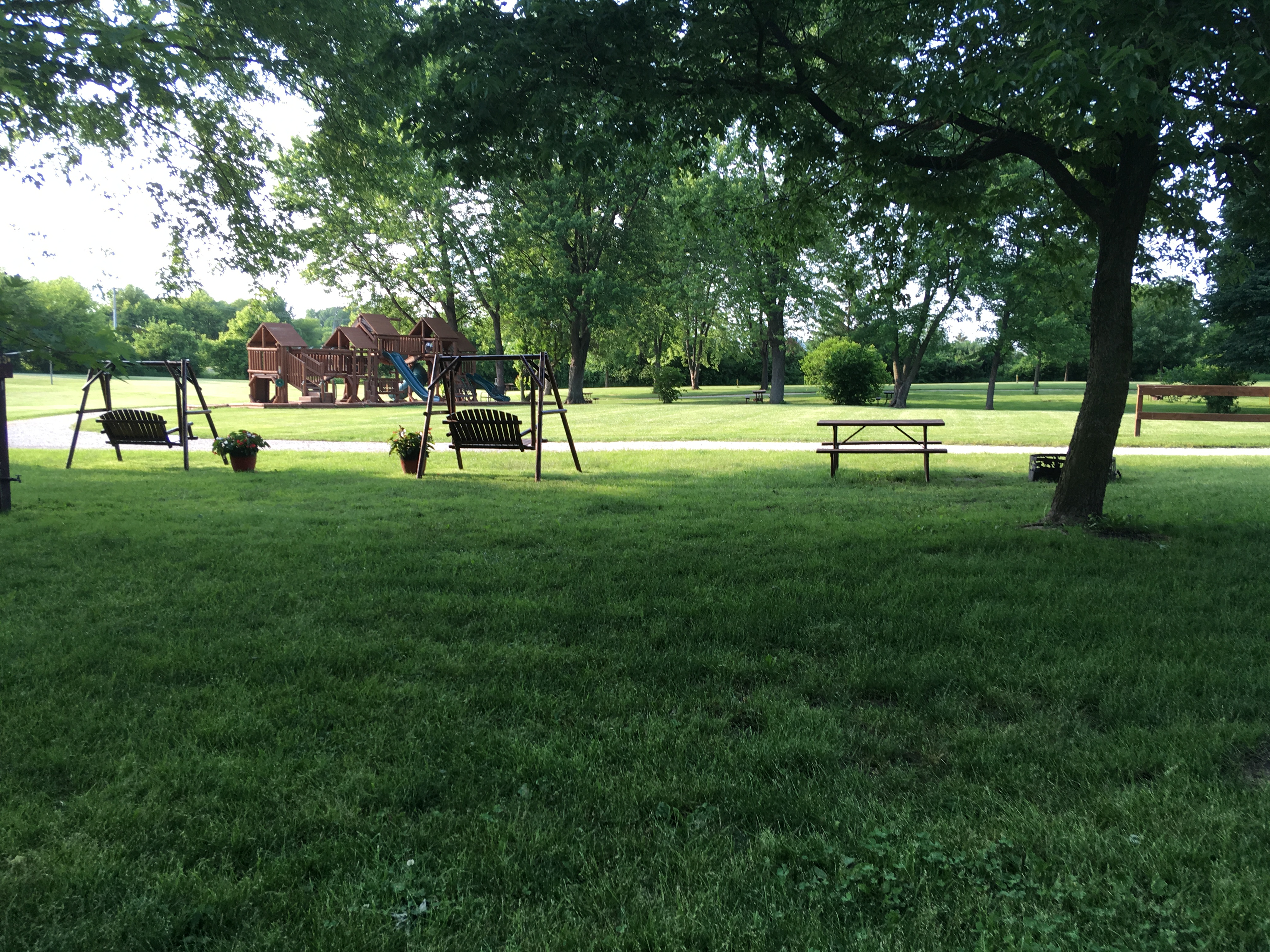 Our upgraded tent sites are about twice the size of a regular site!