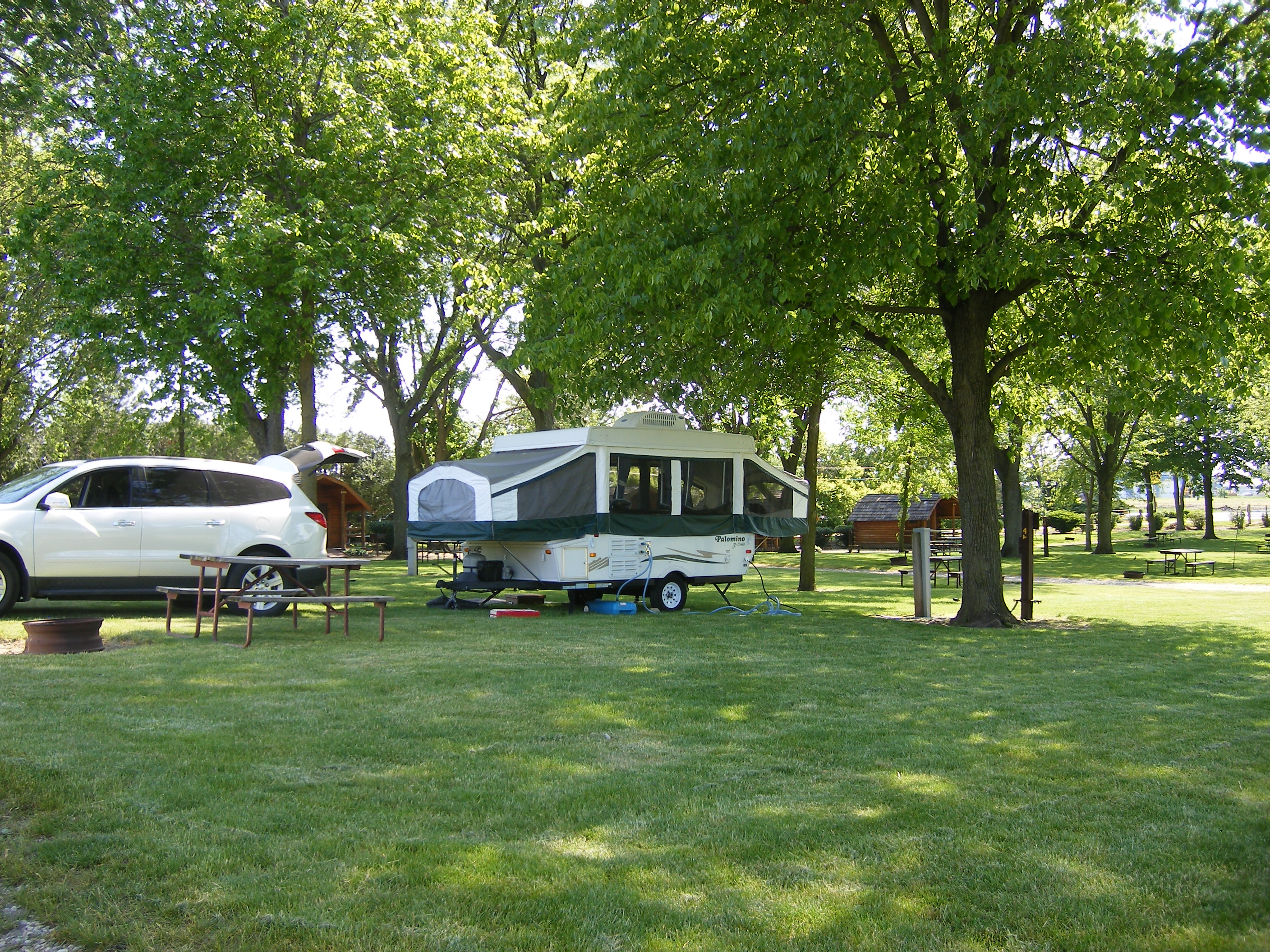 Water and electric sites for pop-ups and tents.