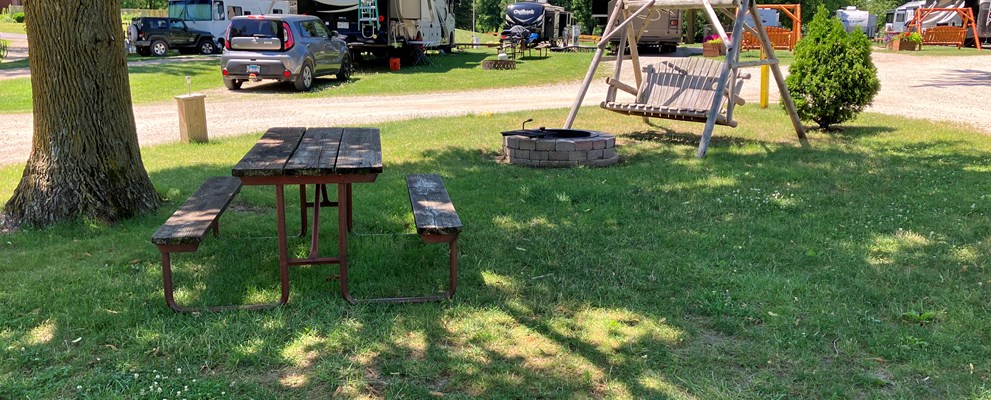 Water/Electric End Site with Patio Swing
