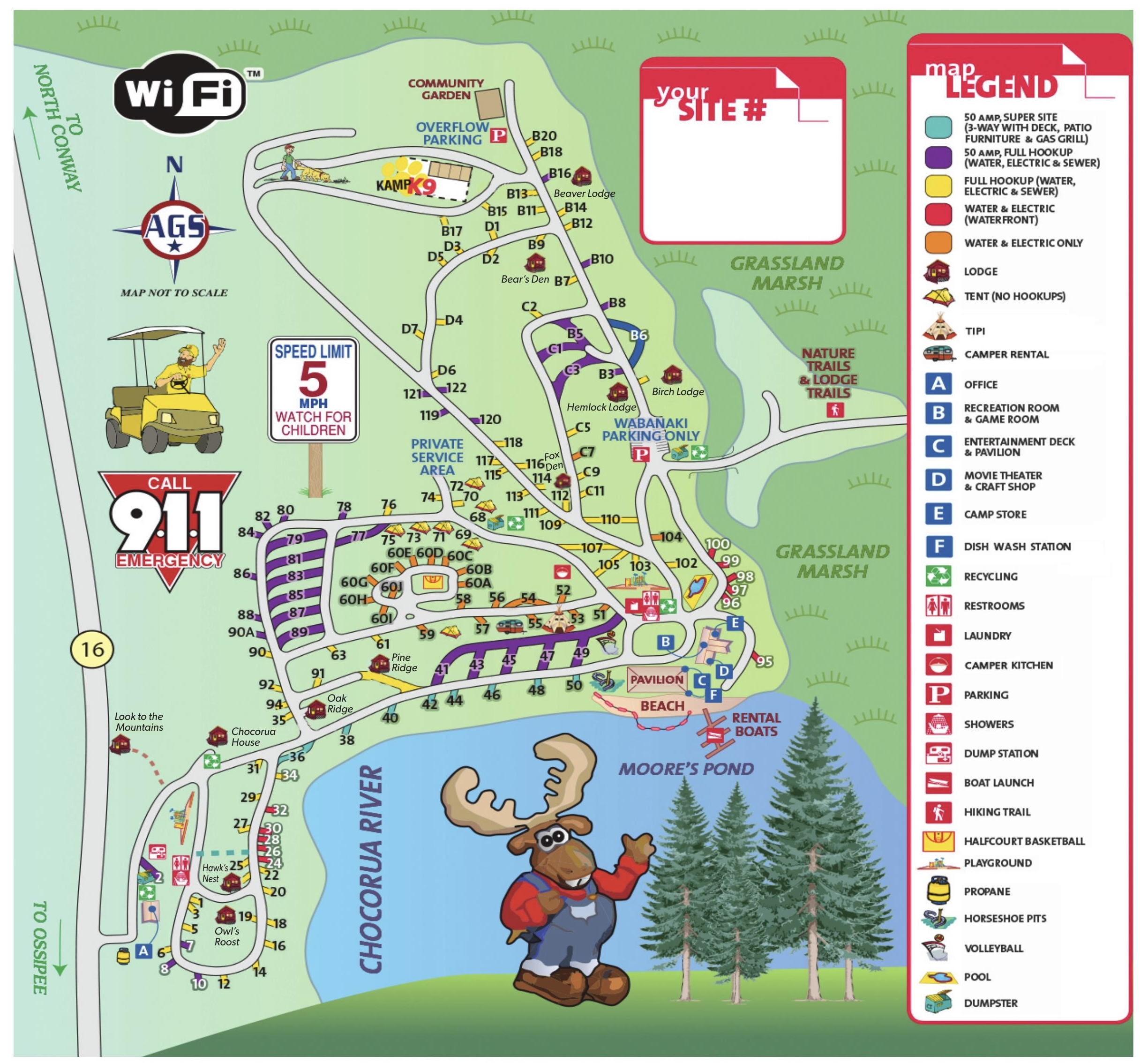 Campground Site Map