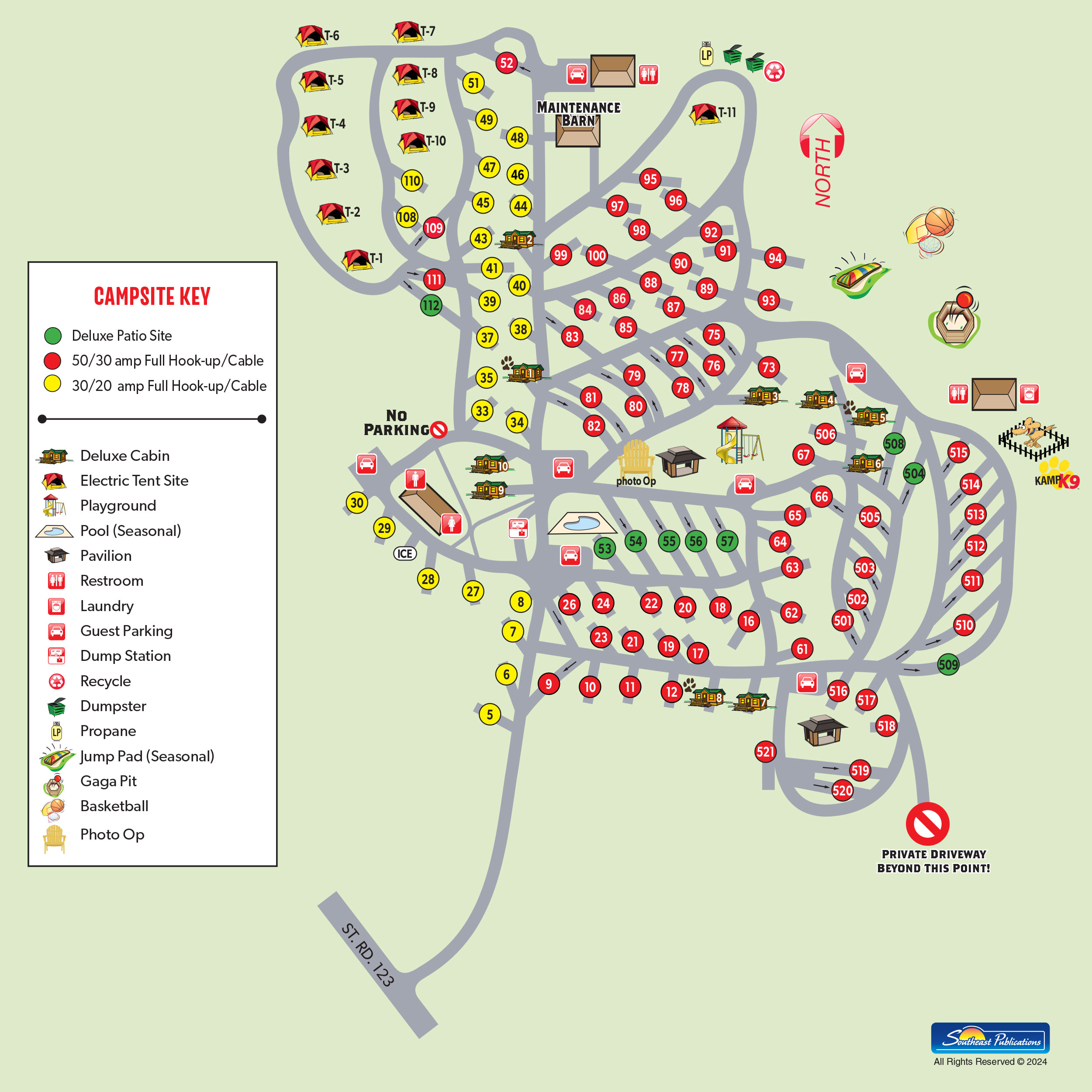 Campground Site Map