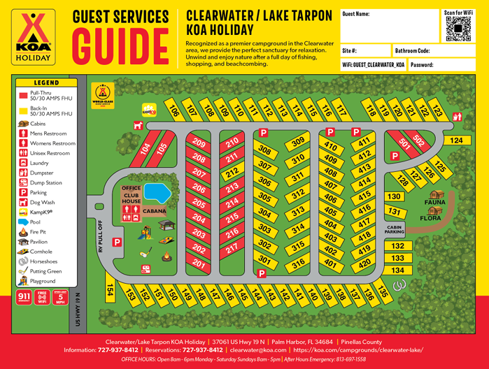 Campground Site Map