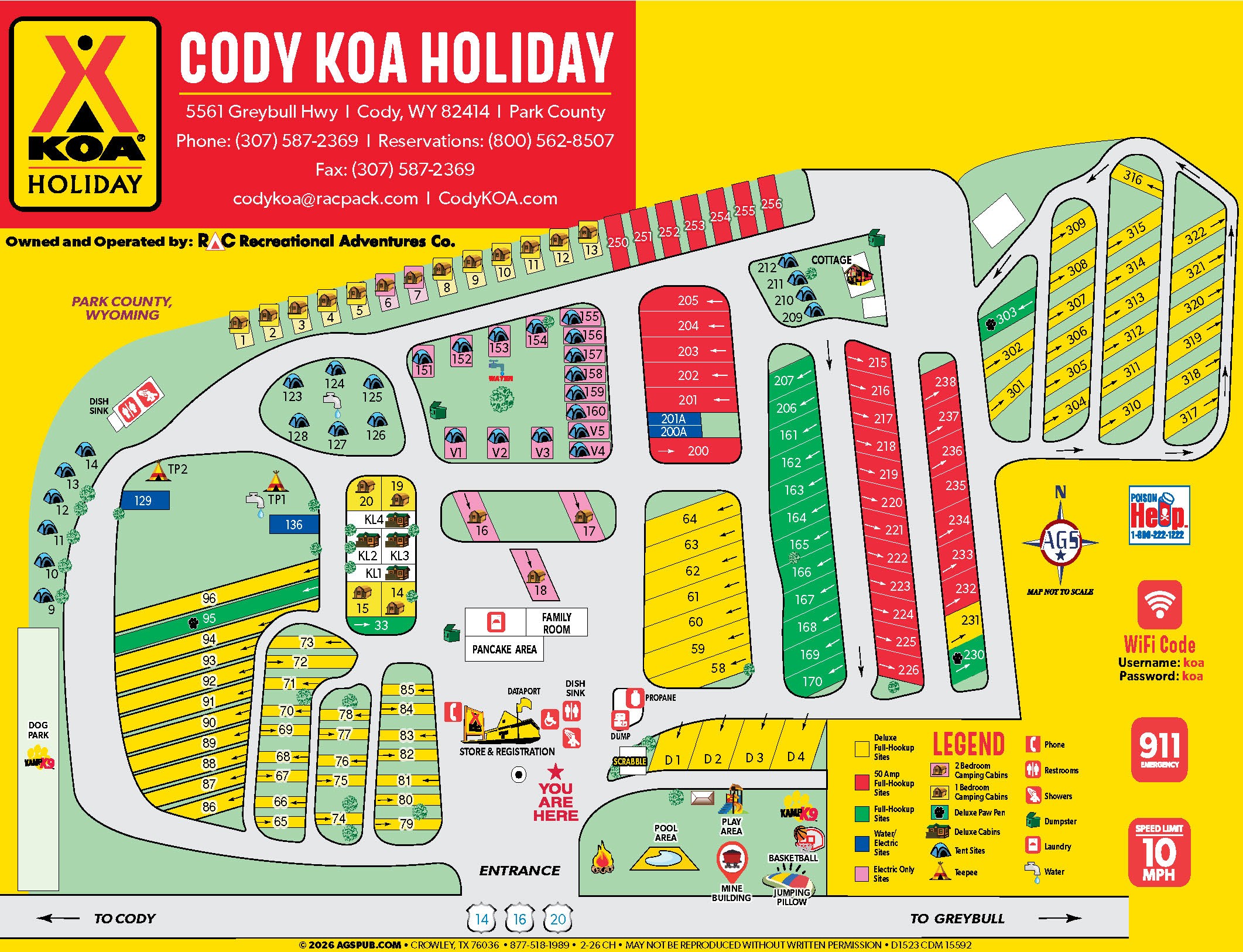 Campground Site Map