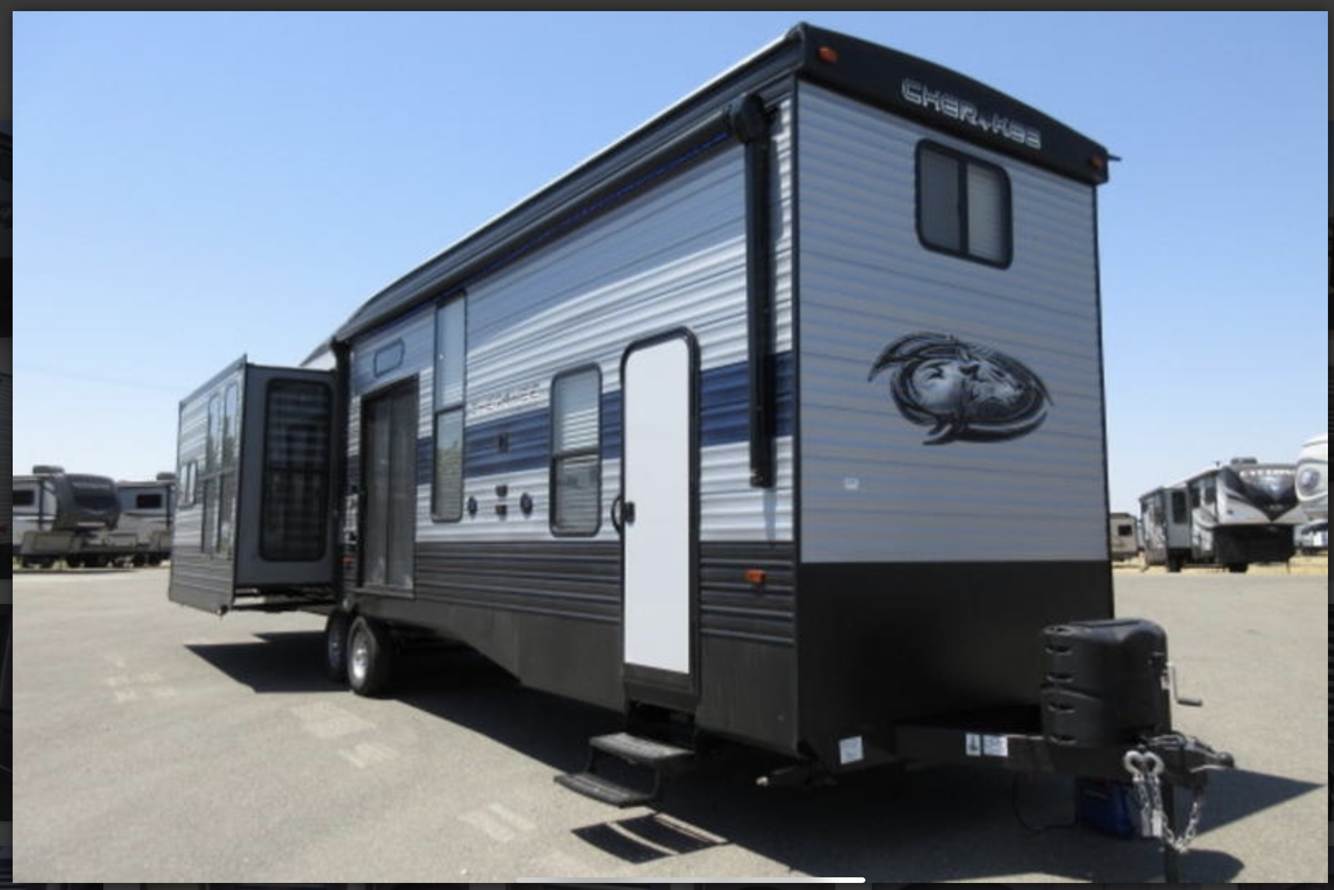 Front view RV rental