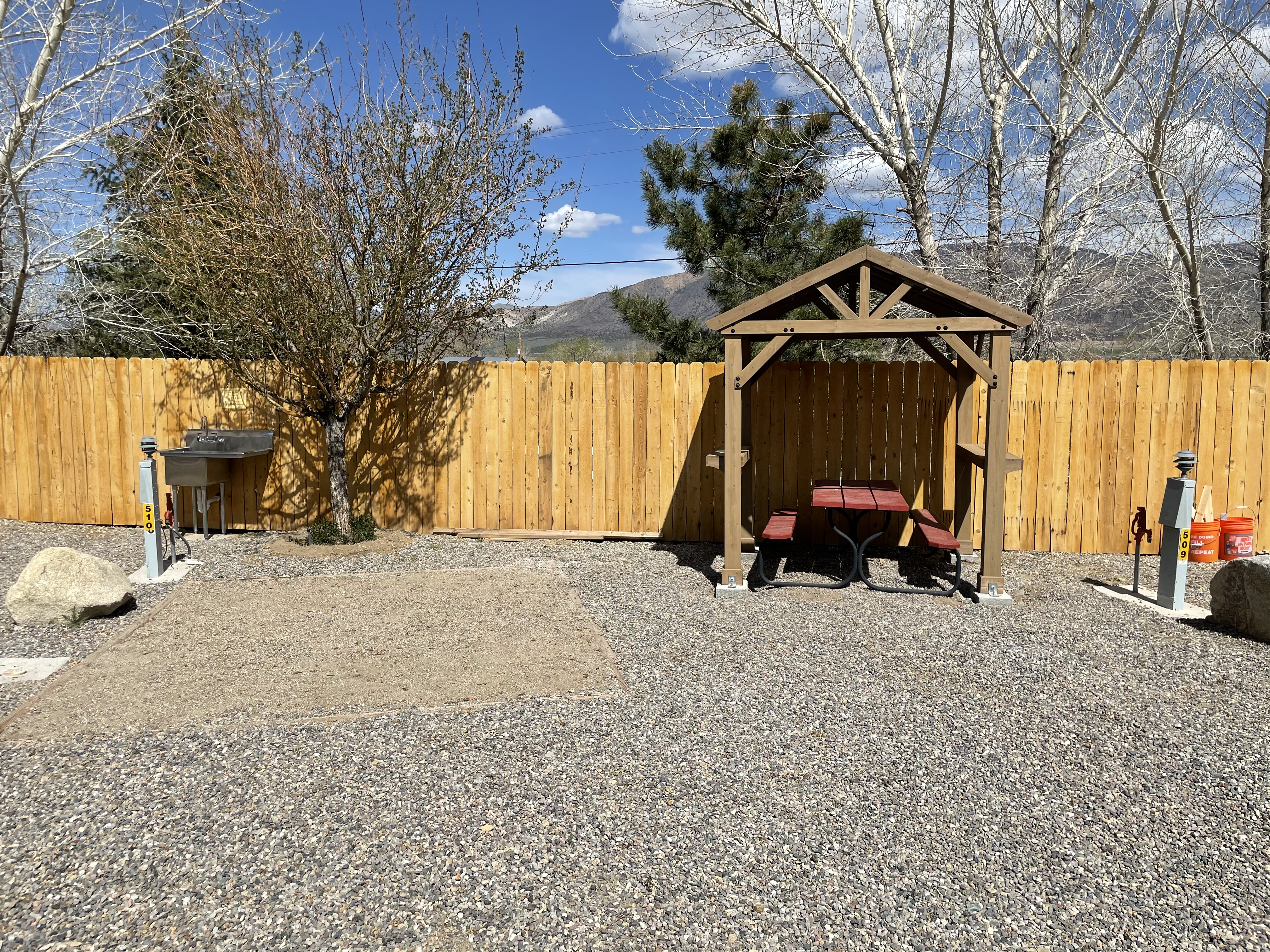 Individual tent site with gazebo 509