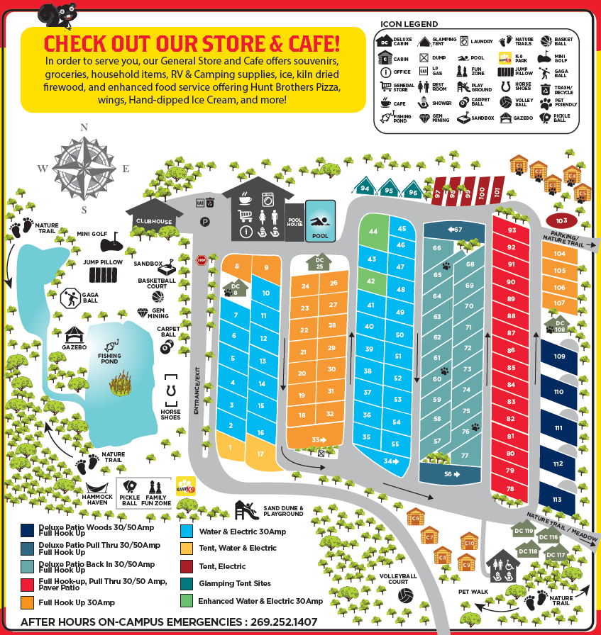 Campground Site Map