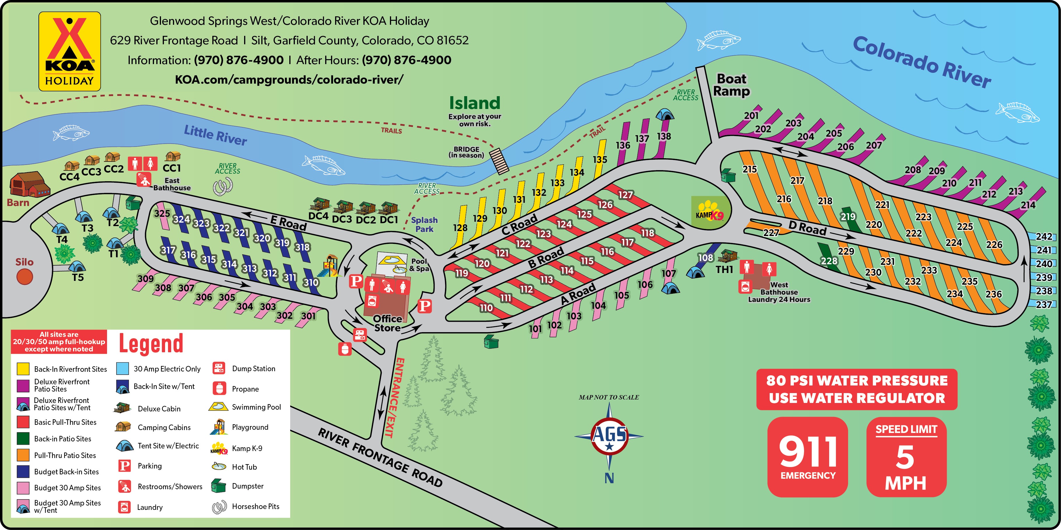 Campground Site Map