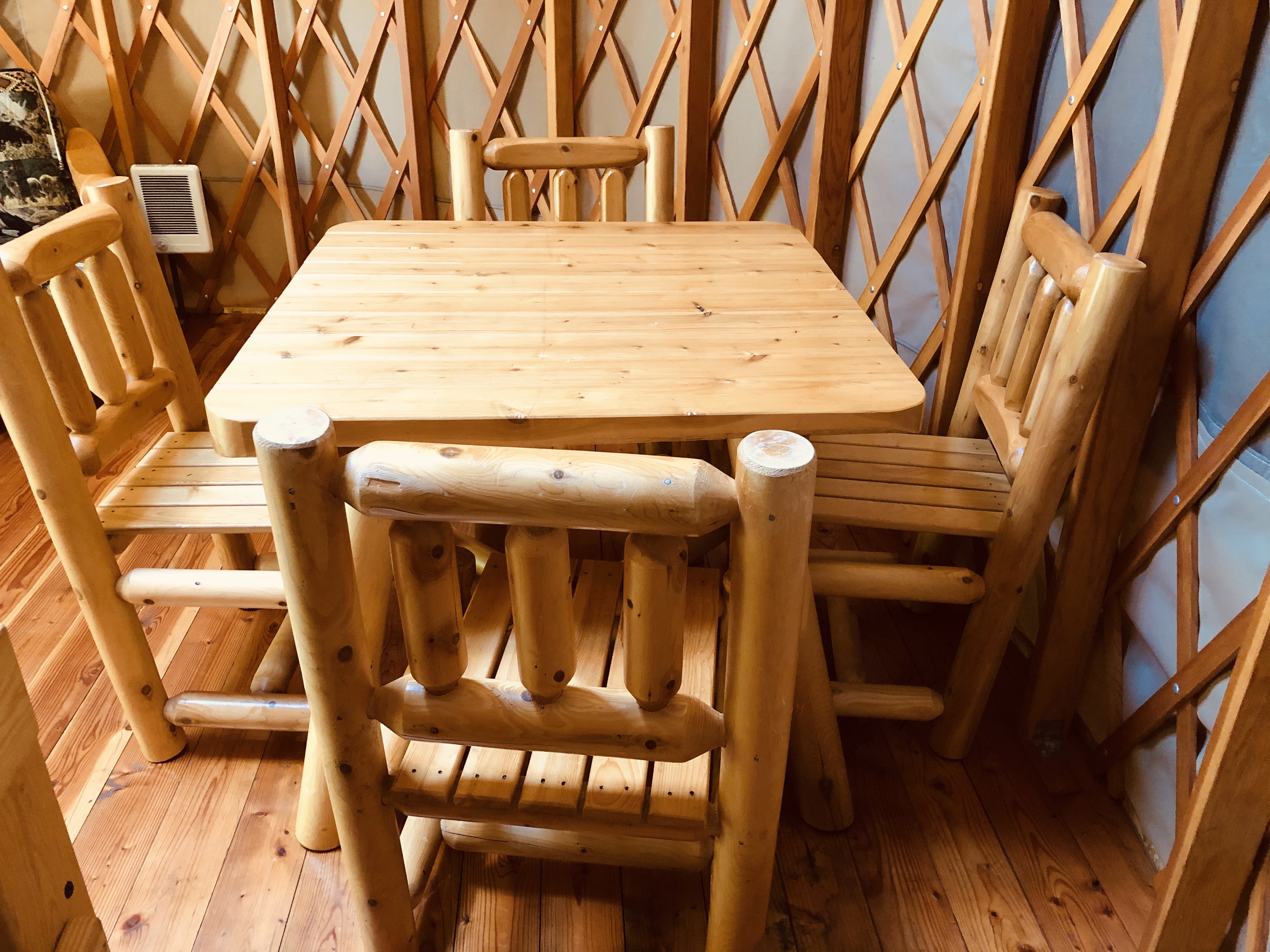 Yurt table