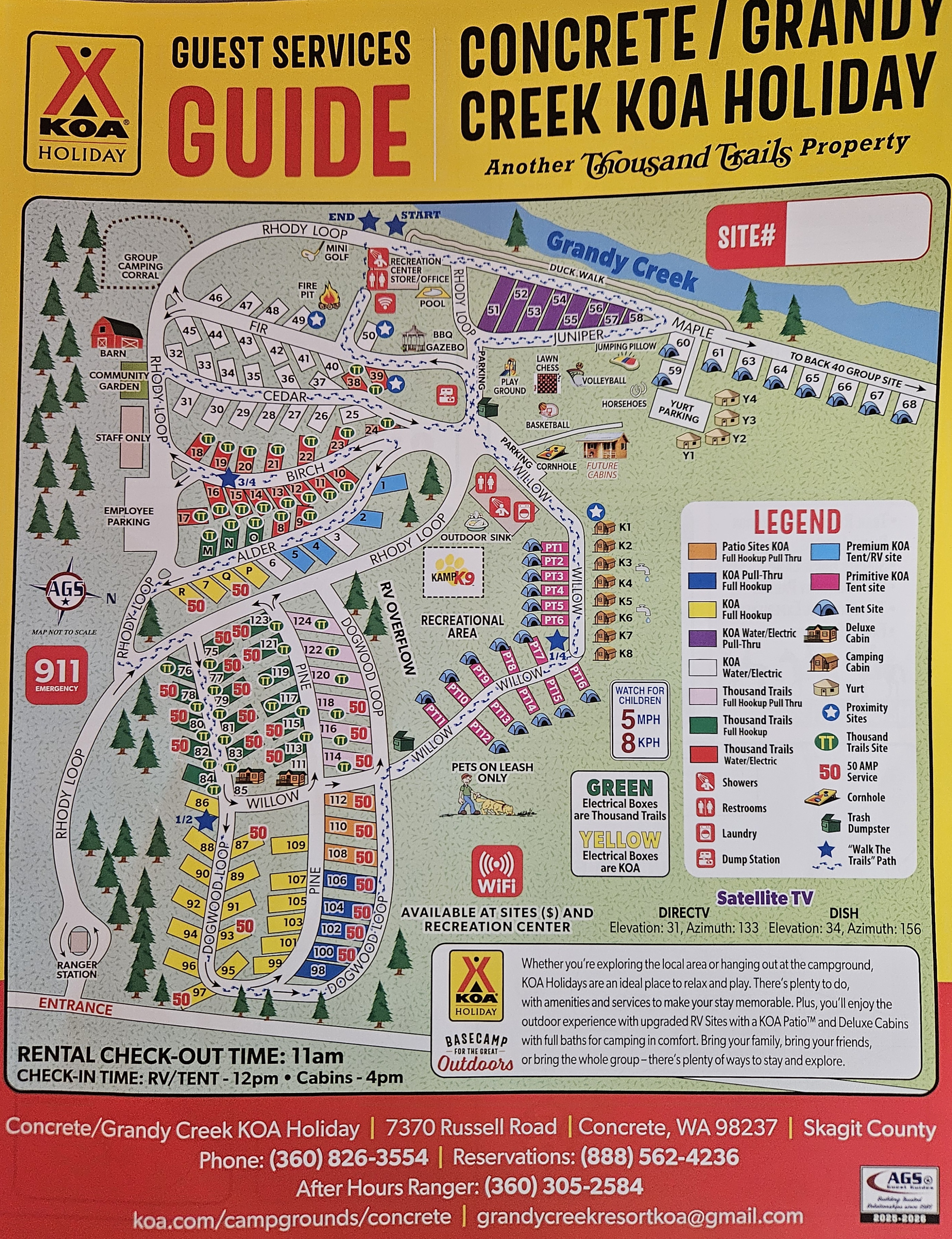 Campground Site Map