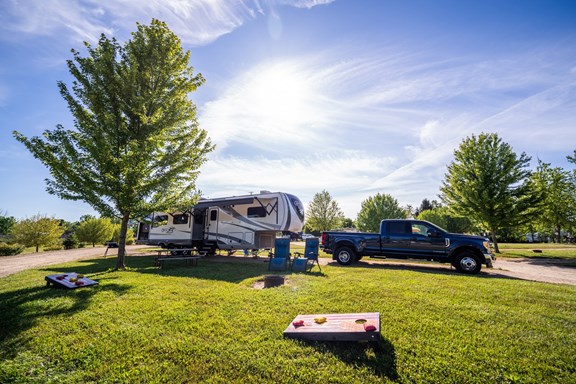 Pull Thru RV Site