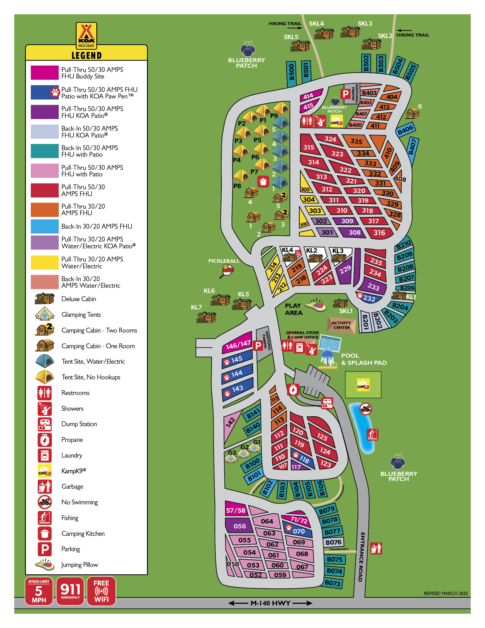 Campground Site Map