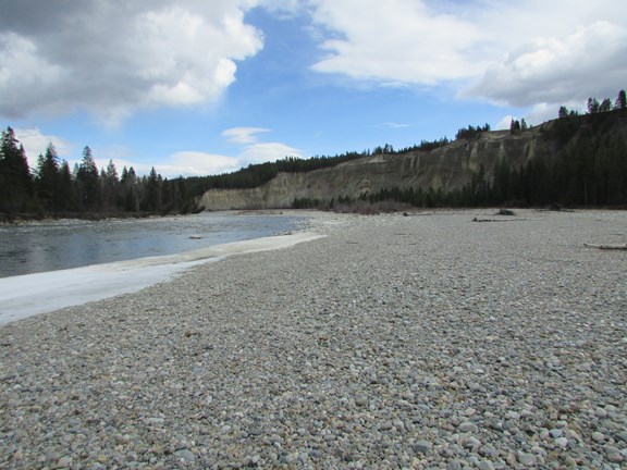 The mighty St. Mary's River, just steps from the RV Park