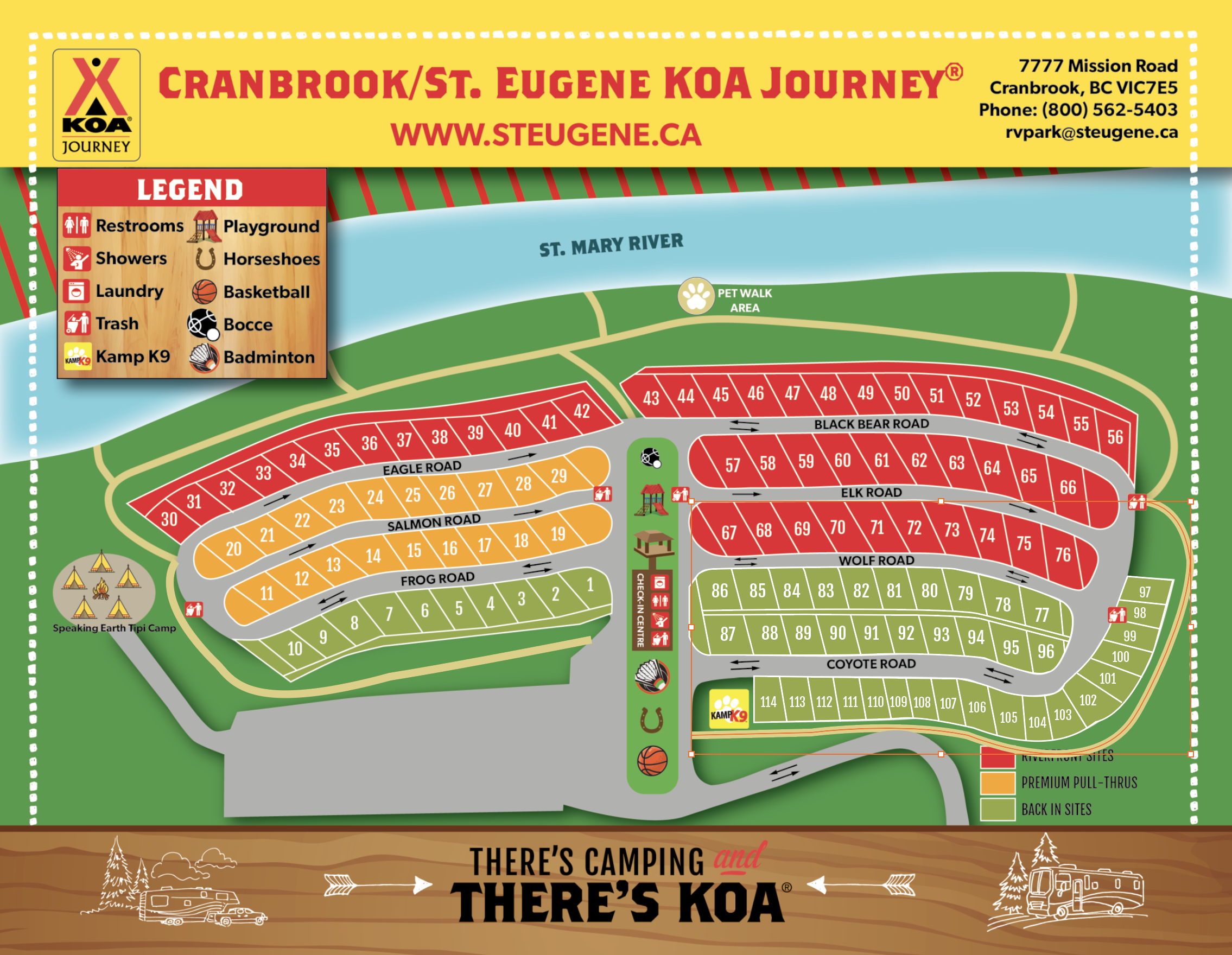 Campground Site Map