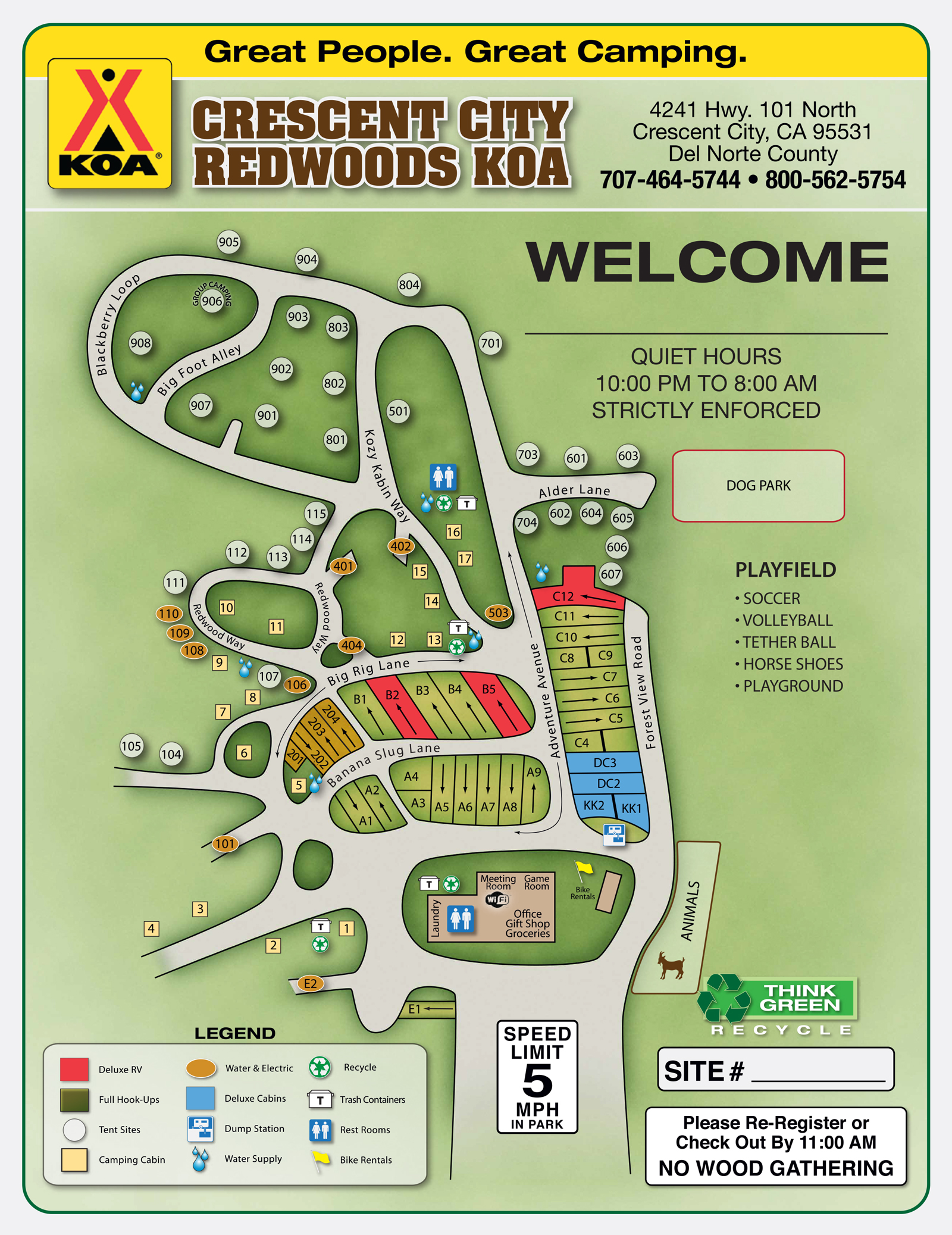 Campground Site Map