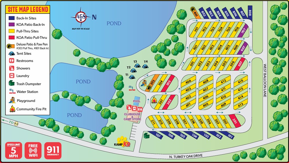 Campground Site Map