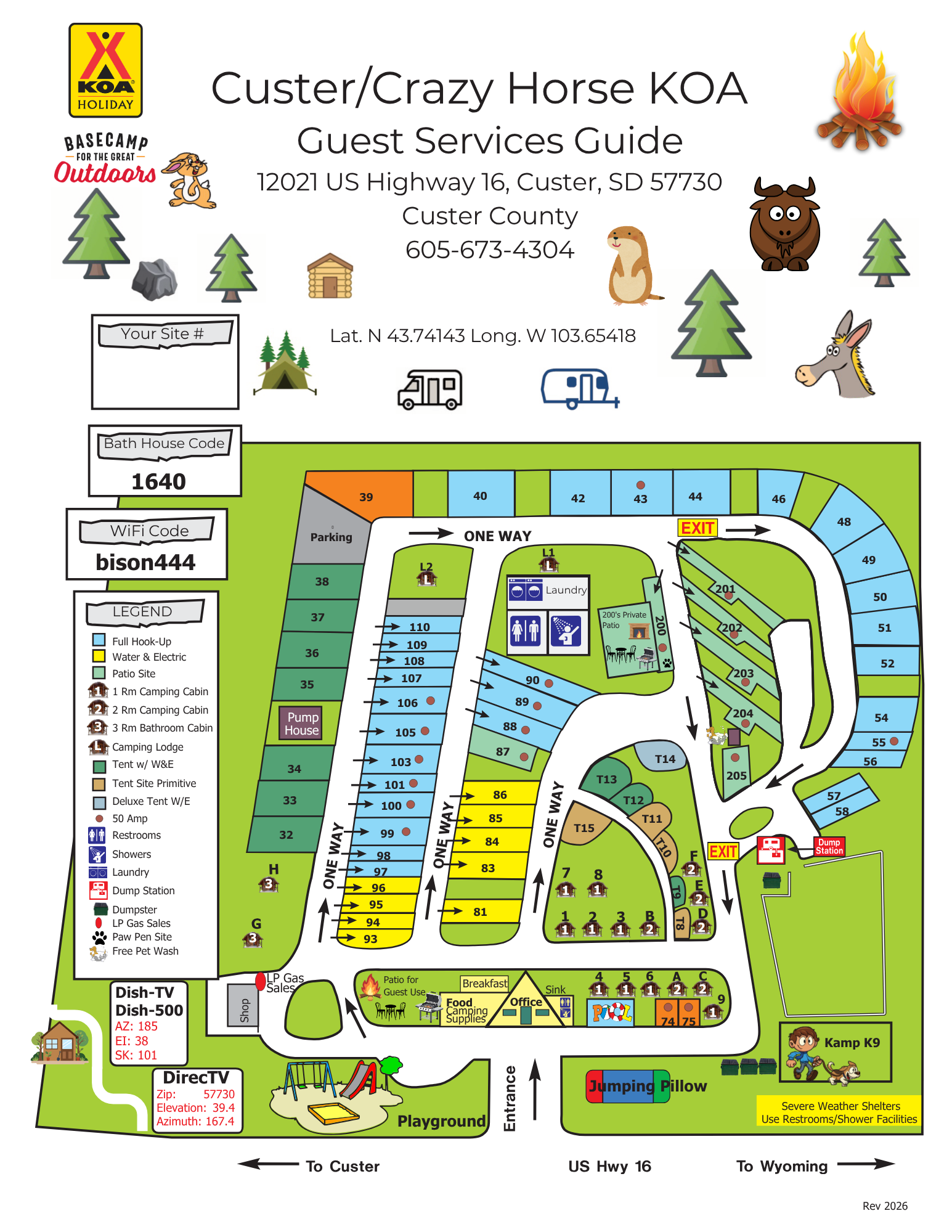 Campground Site Map