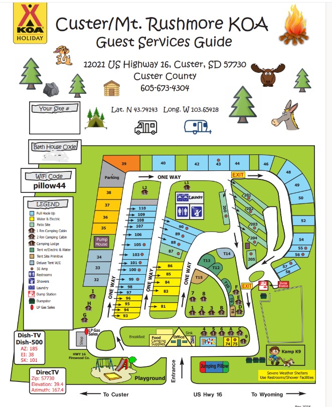 Campground Site Map