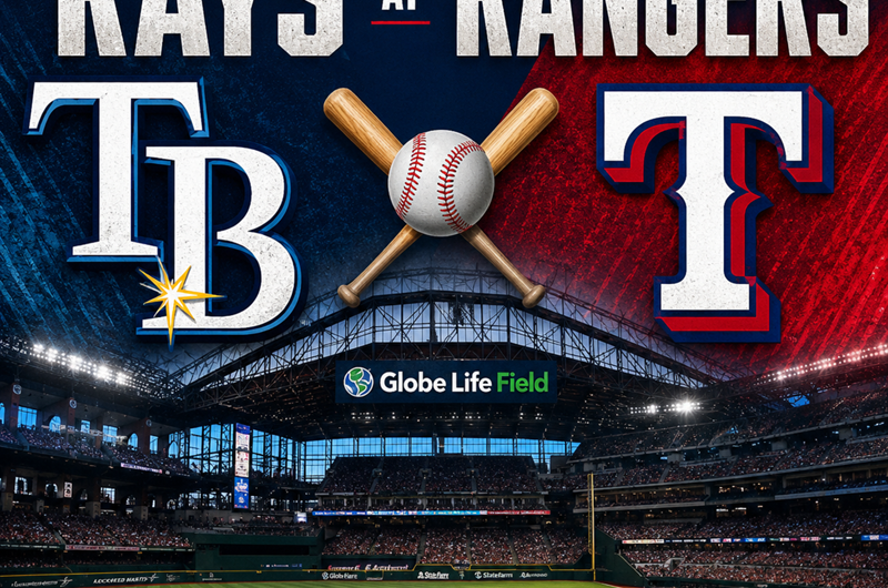 Tampa Bay Rays at Texas Rangers - Globe Life Field Photo
