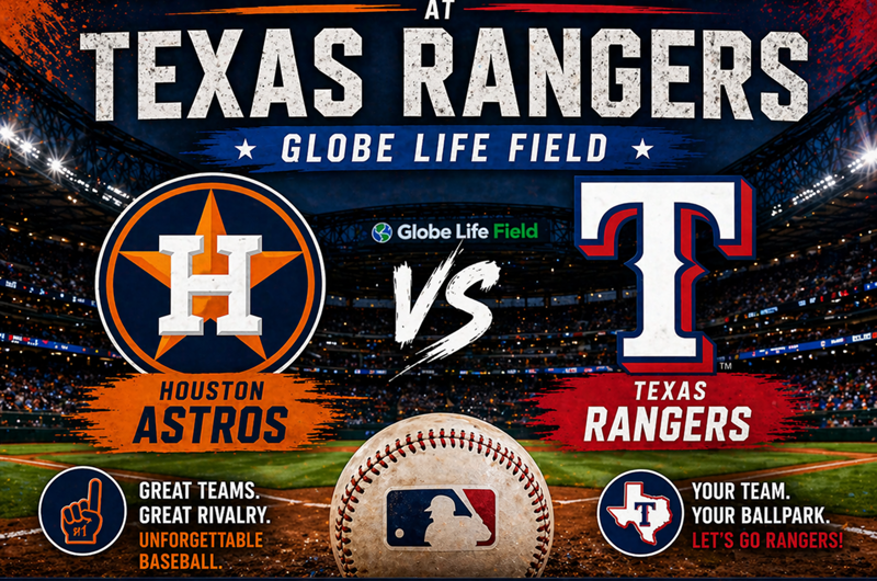 Houston Astros at Texas Rangers Photo