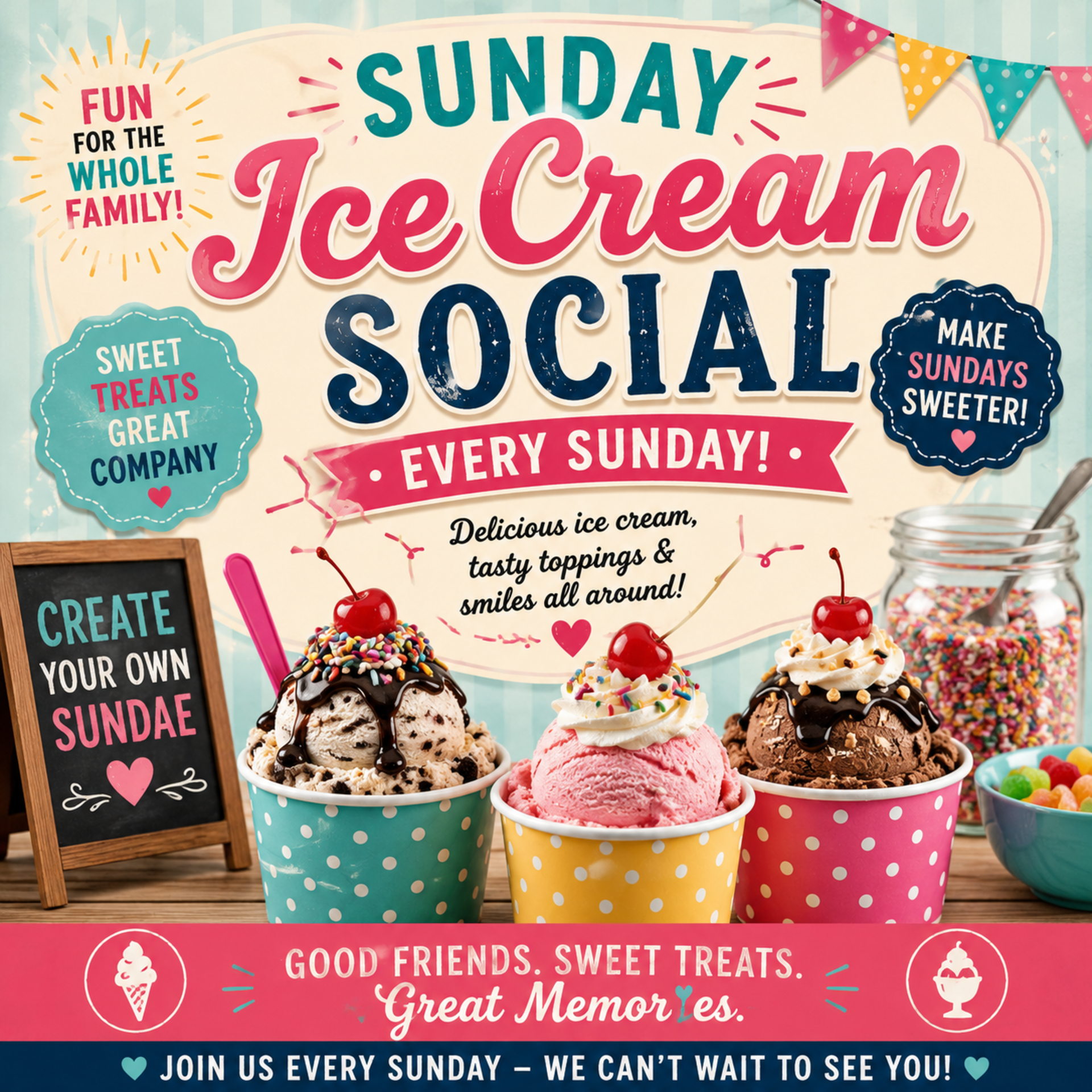 Sunday Ice Cream Social Photo
