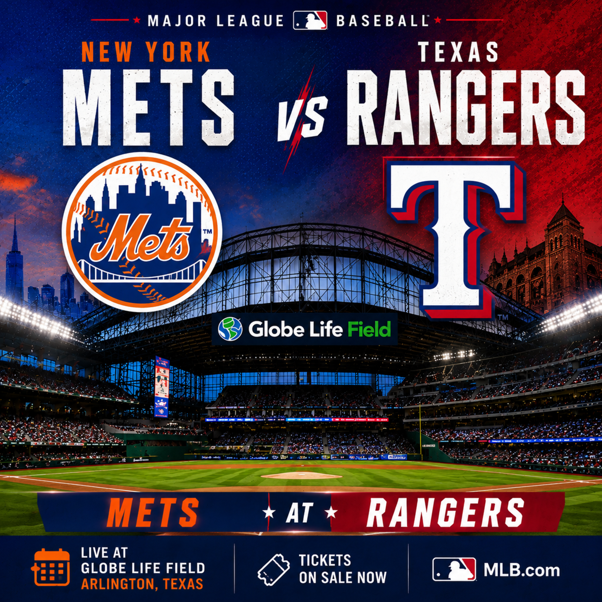 Mets at Rangers Showdown Photo