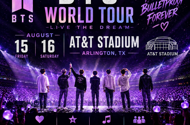 BTS World Tour – AT&T Stadium Photo