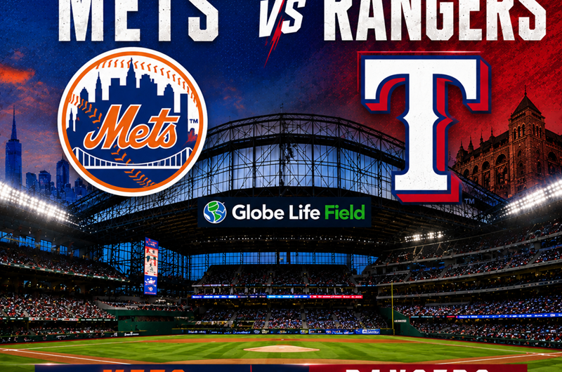 New York Mets at Texas Rangers - Globe Life Field Photo