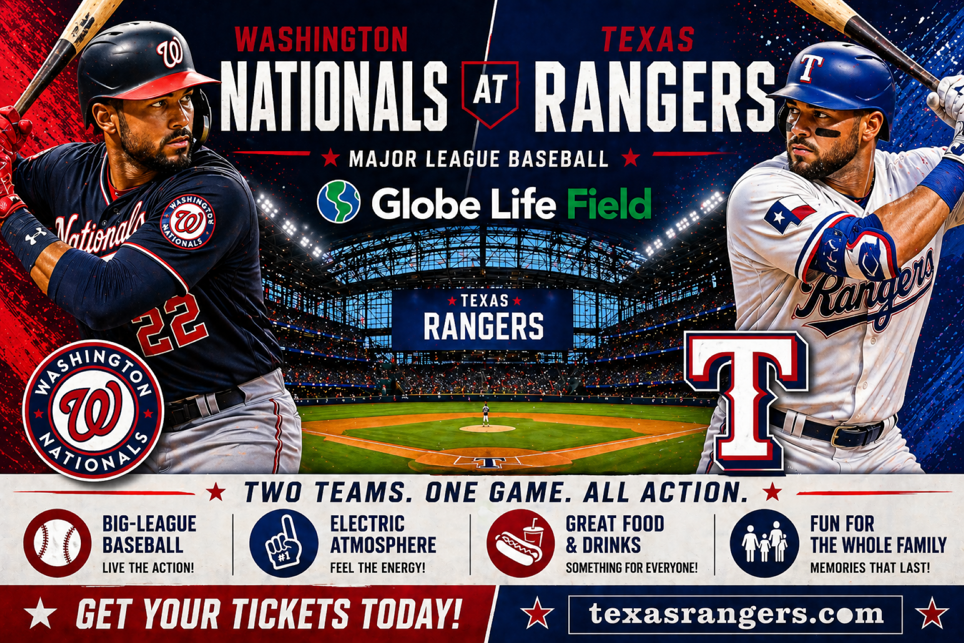 Washington Nationals at Texas Rangers Photo