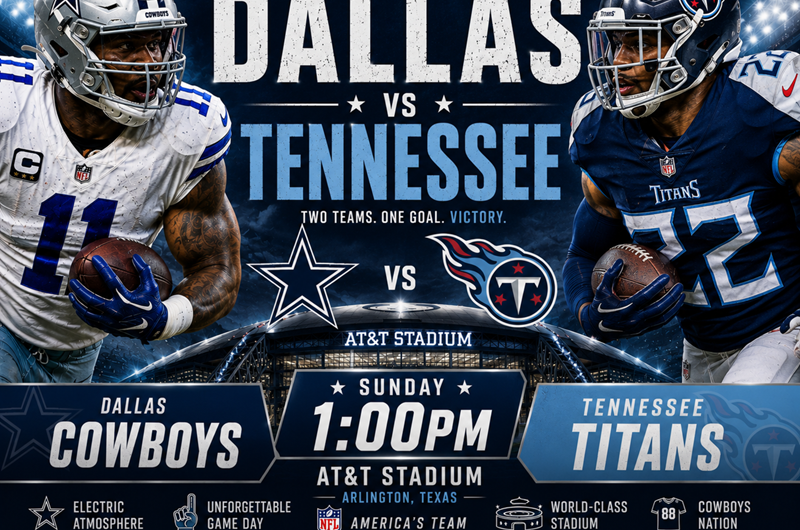 Dallas VS Tennessee AT&T Stadium 1:00pm Photo
