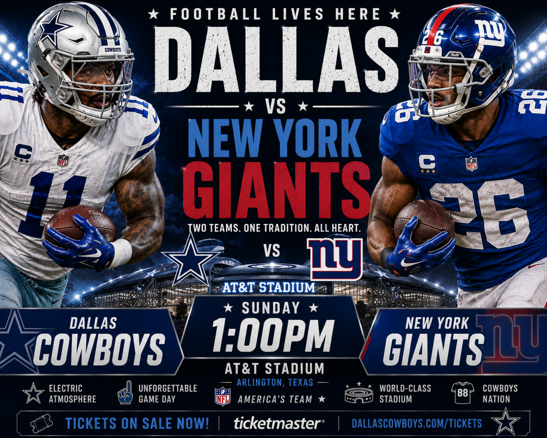Dallas VS N.Y Giants AT&T Stadium 1:00pm Photo