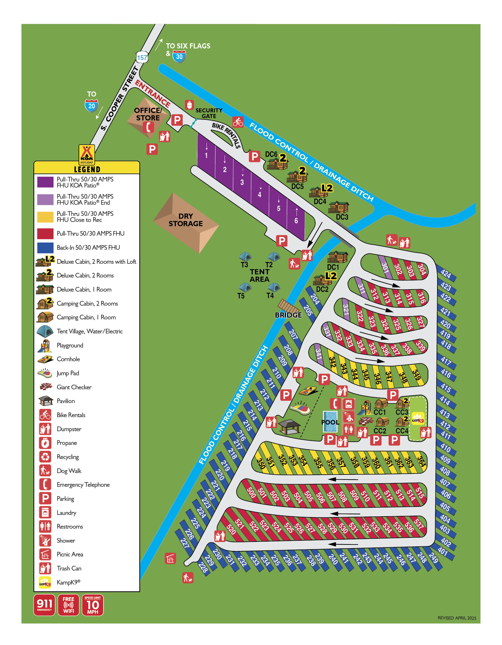 Campground Site Map