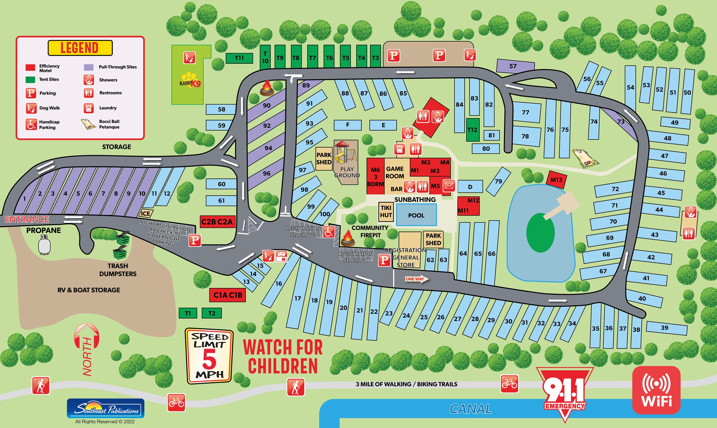 Campground Site Map