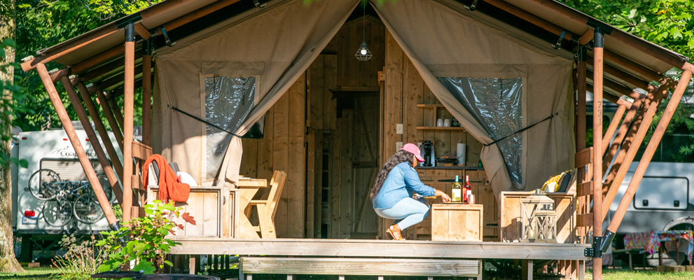 Glamping Tent Porch
