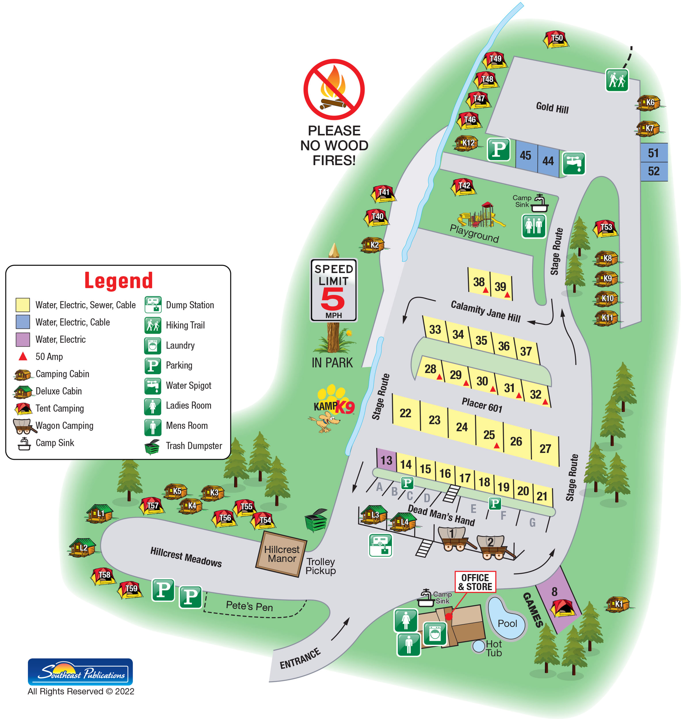 Campground Site Map