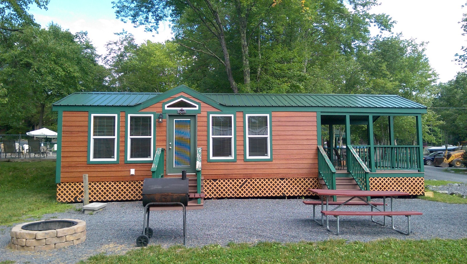 Pet-friendly cabins allow campers to experience thier vacation with their whole family