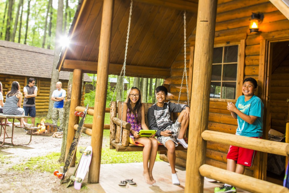 One room four-person cabin - photo by Kampgrounds of America, Inc.