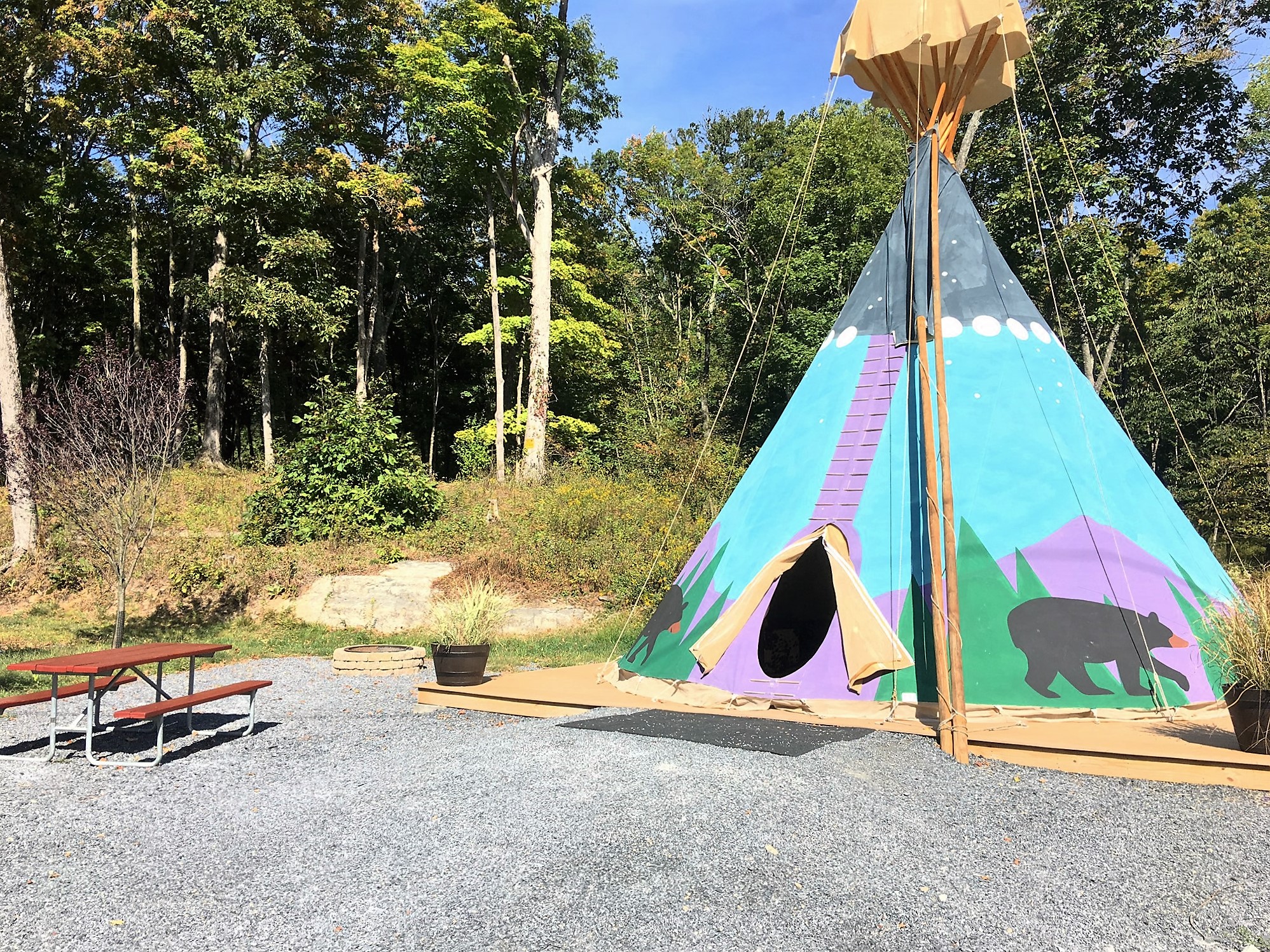 Tee Pee in Summer