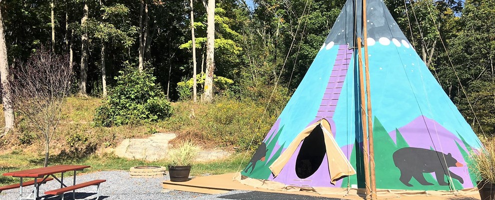 Tee Pee in Summer