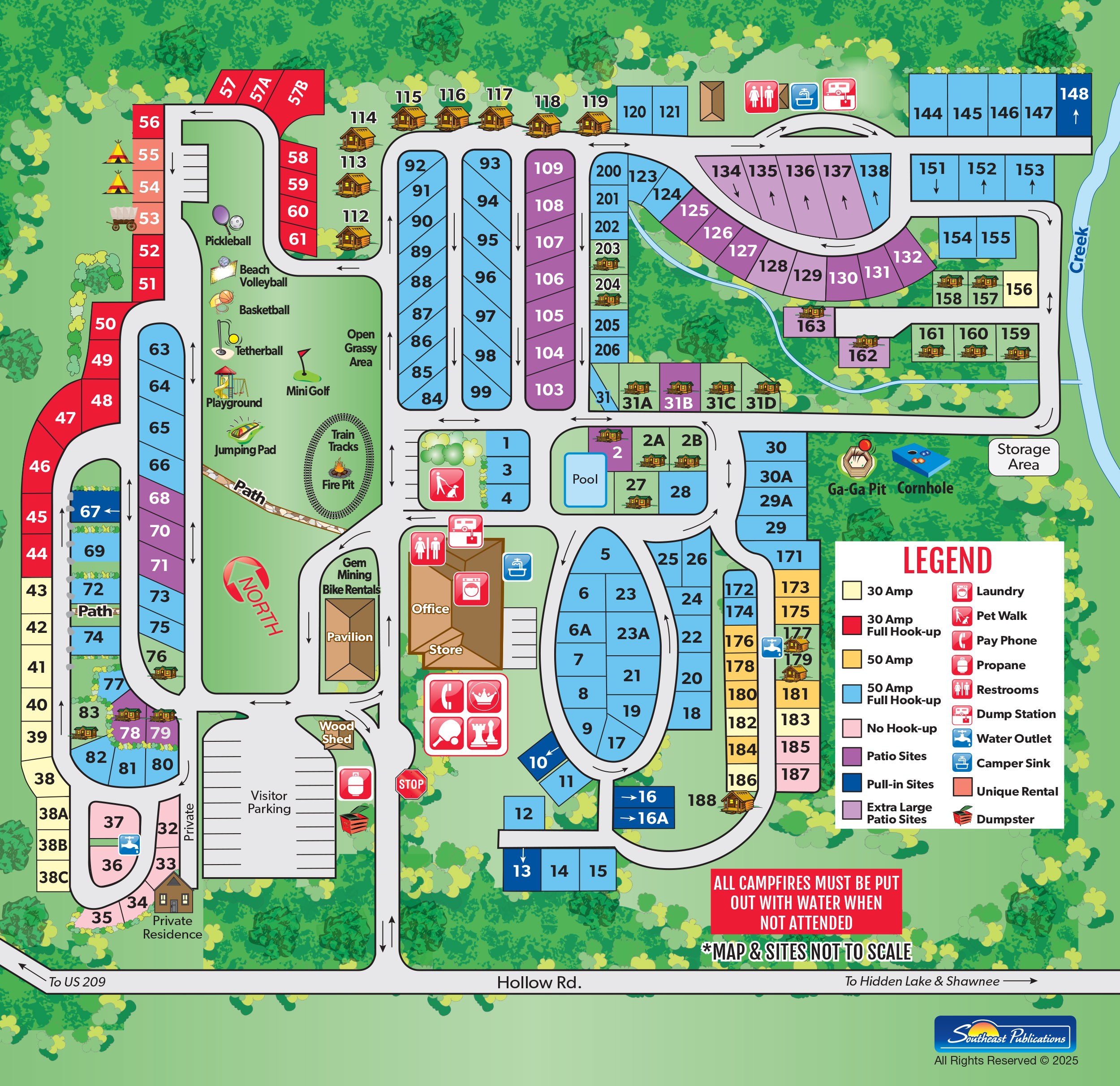 Campground Site Map