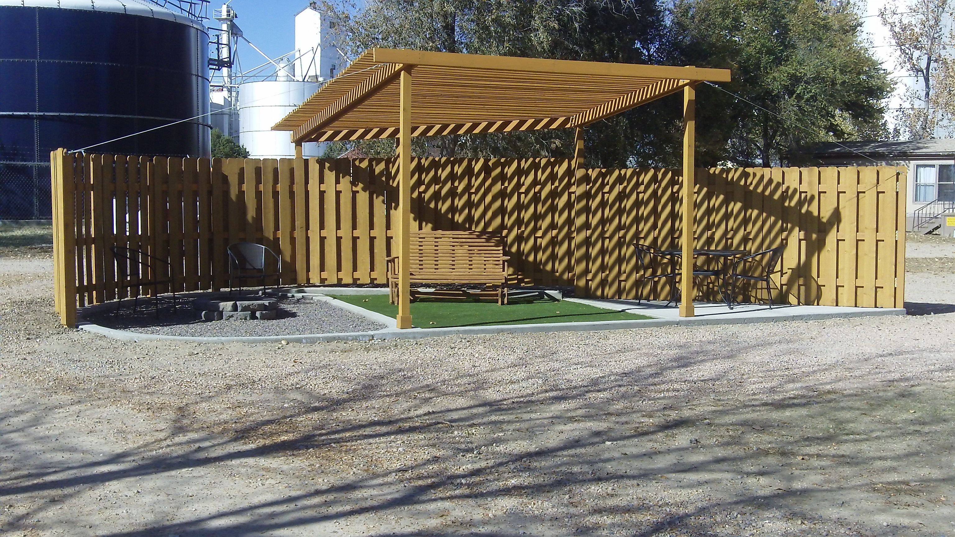 We do have RV patio sites perfect for your rig. They are limited and book out fast.