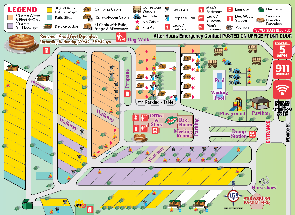 Campground Site Map