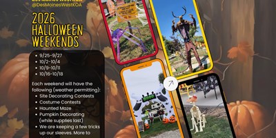 Halloween Weekends 2026 (weather permitting)