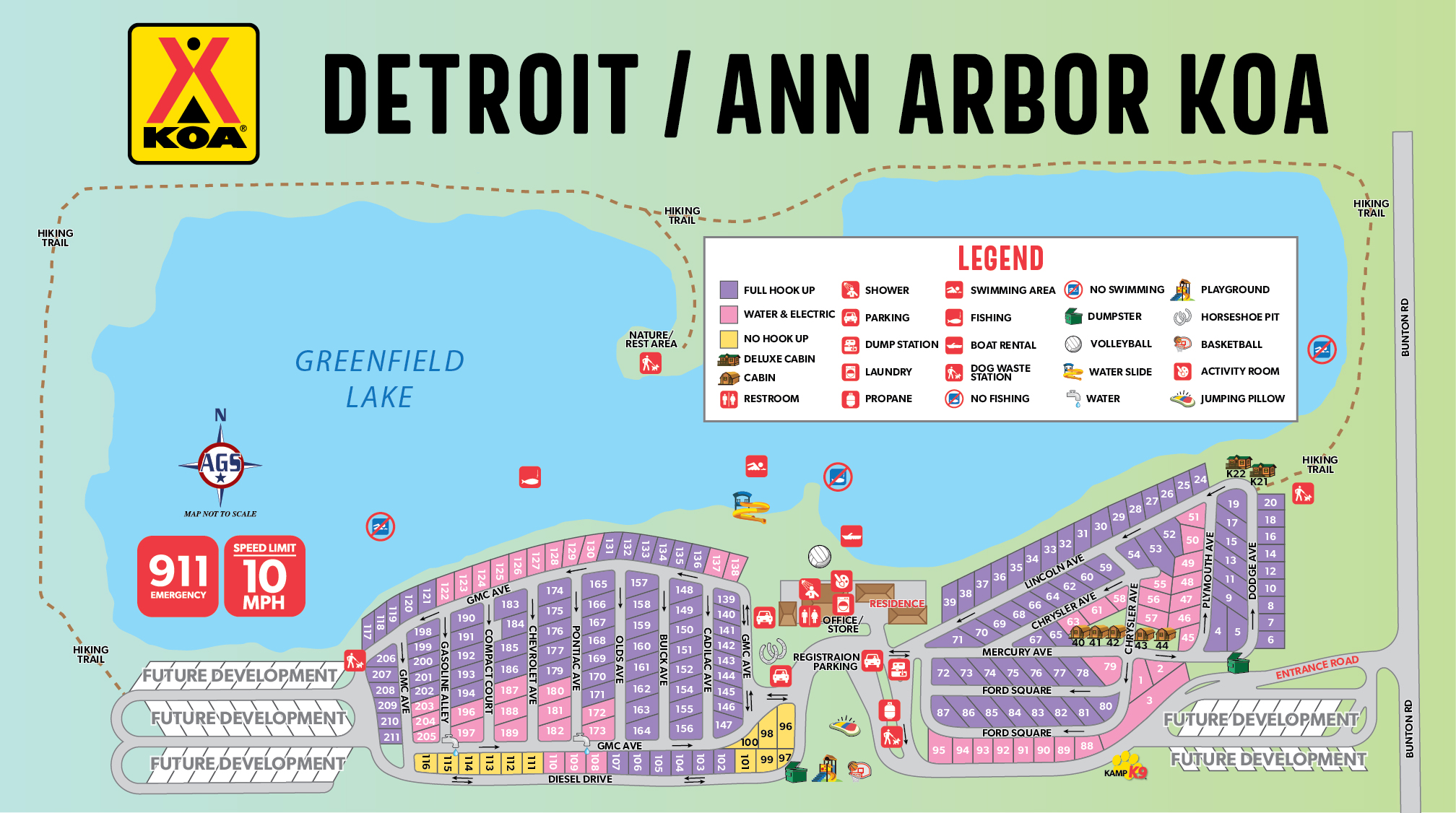 Campground Site Map