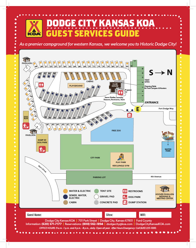 Campground Site Map