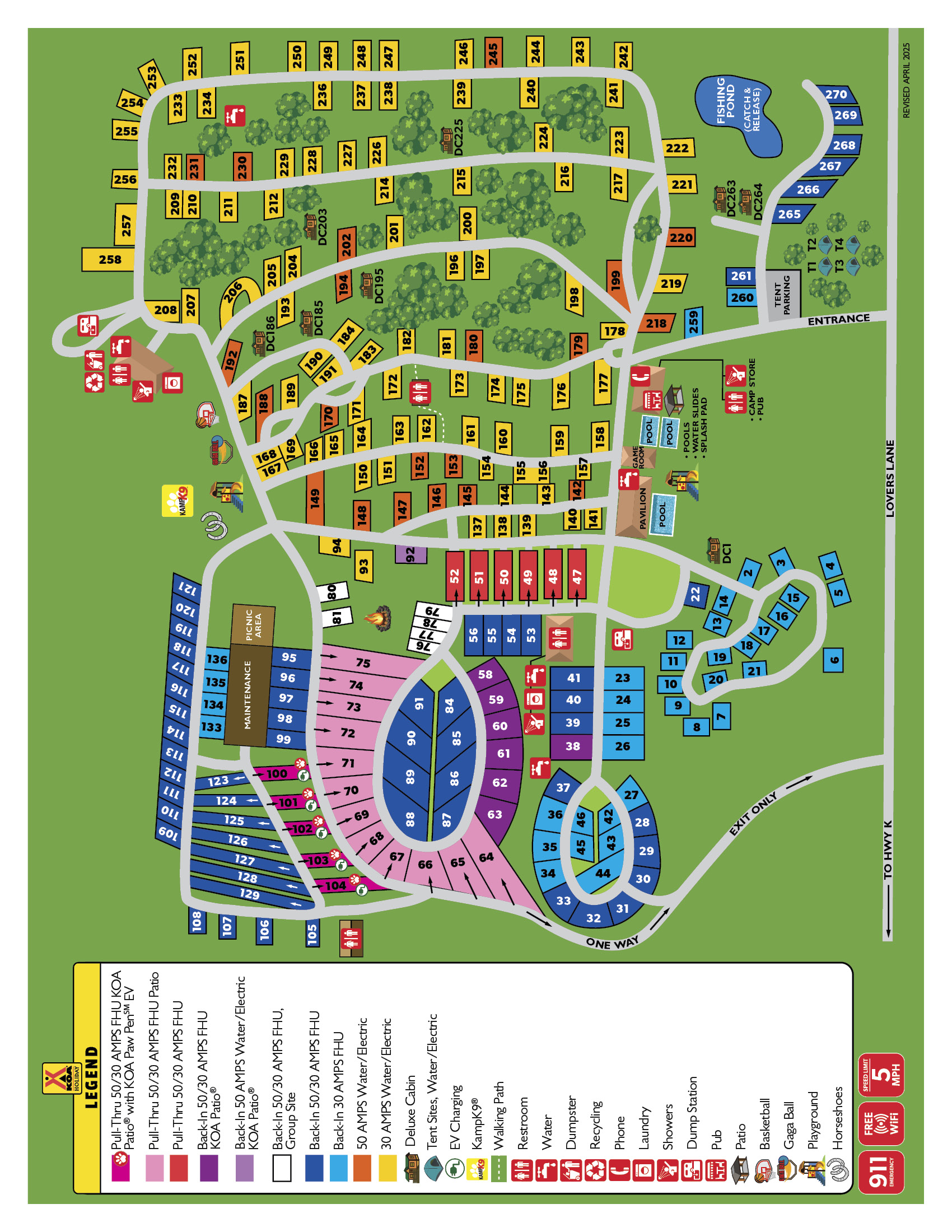 Campground Site Map