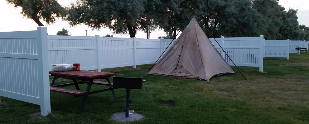 Come have privacy on three sides while tenting large enough to set out chairs and conditions permitting a campfire.