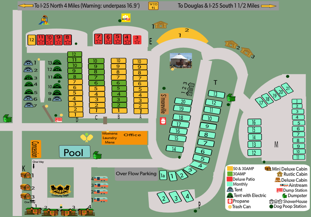 Campground Site Map